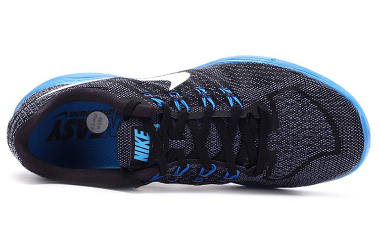 Shop Nike Lunartempo 2 低筒 跑步鞋 男款 黑灰藍