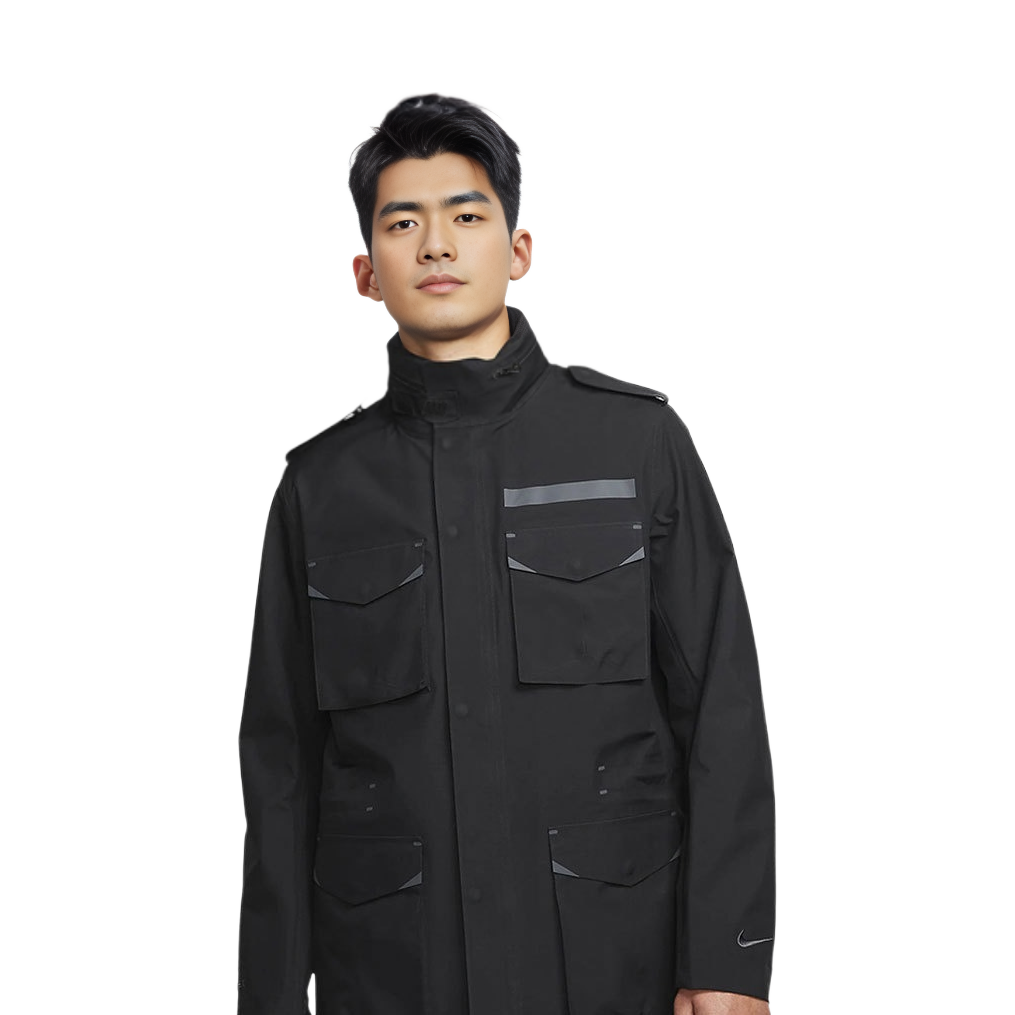 Shop Nike M65 Gore-Tex Waterproof Utility Jacket Black CQ7653-010