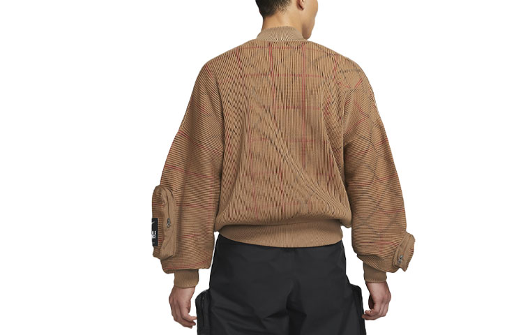 Lookbook 耐克MA-1针织实用夹克-苔藓棕色 CZ4705-382