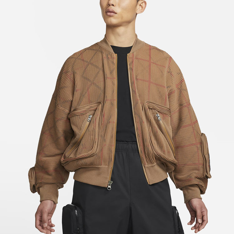 Purchase 耐克MA-1针织实用夹克-苔藓棕色 CZ4705-382