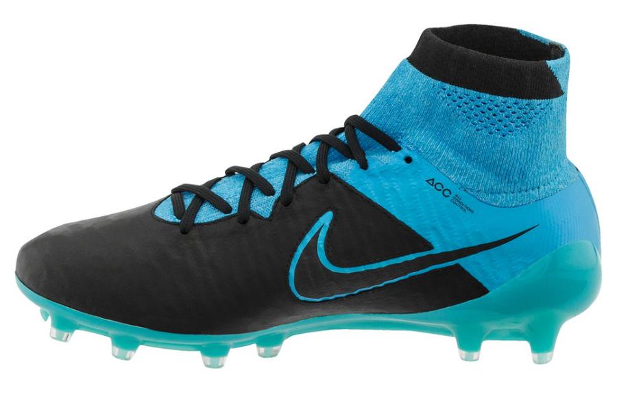 Nike Magista Obra Tech Craft Leather FG 'Black Turquoise Blue' 747496-004