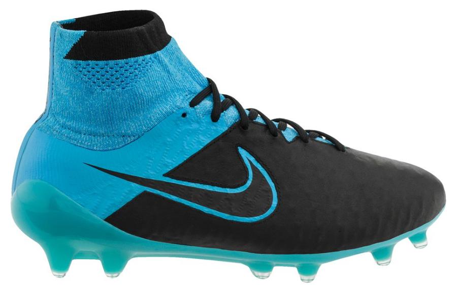 Order 耐克Magista Obra Tech Craft FG '黑色绿松石蓝'足球鞋 747496-004