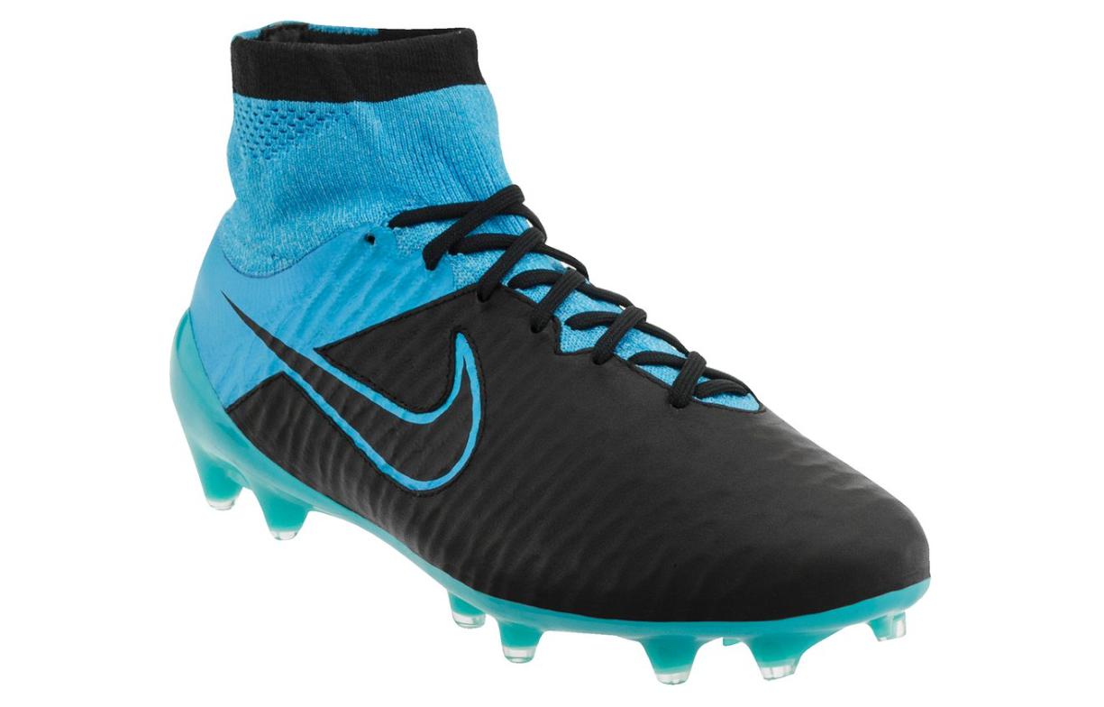 Lookbook 耐克Magista Obra Tech Craft FG '黑色绿松石蓝'足球鞋 747496-004