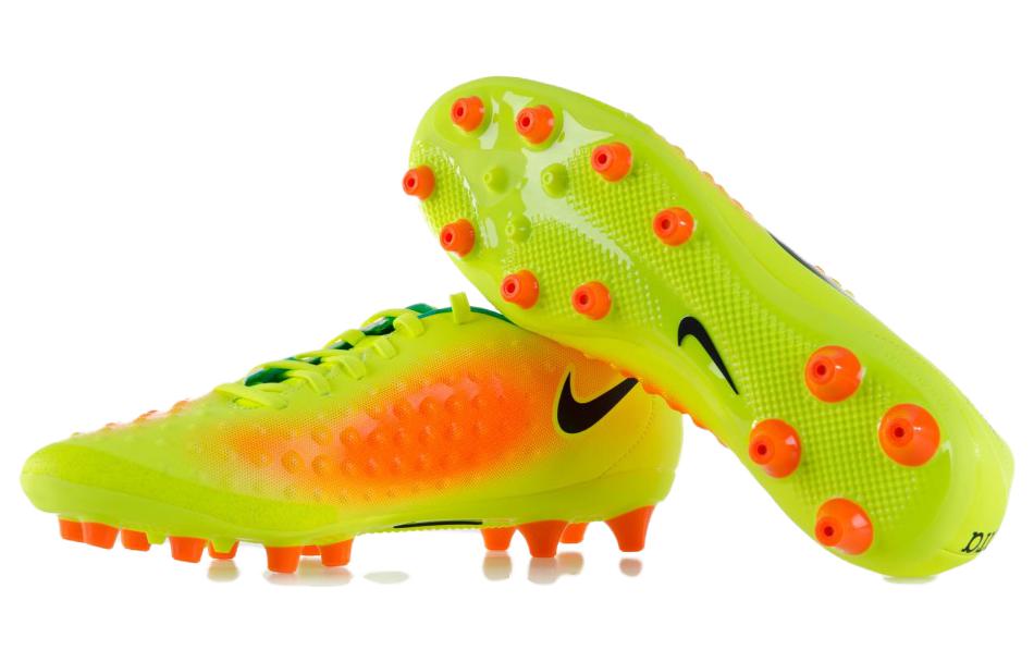 Shop 耐吉 Magista Onda 2 AG-Pro 人造草坪減震防滑足球鞋 男款 綠橙