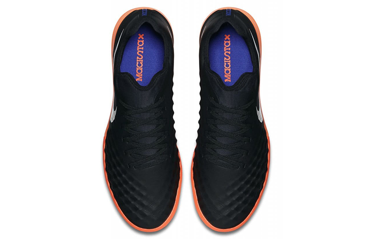 Shop Nike MagistaX Finale 2 TF 草坪足球鞋 黑橙色