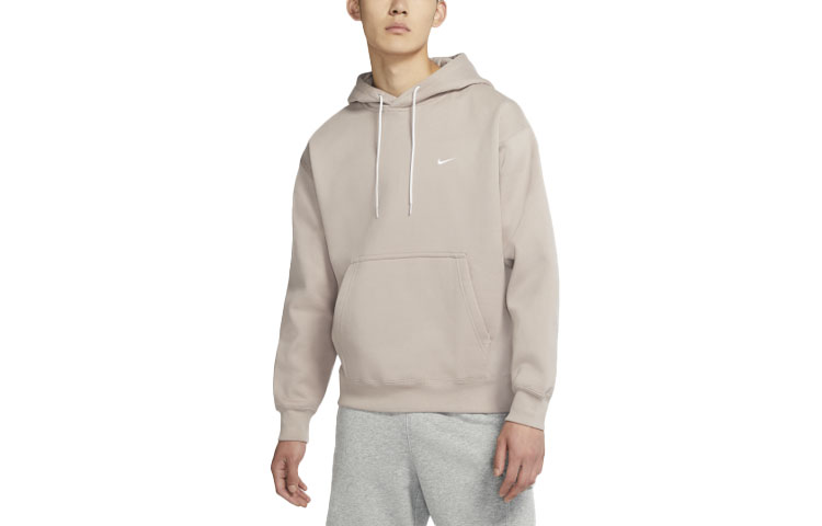 Nike Malt Yellow Embroidered Logo Fleece Hoodie DA0316-245