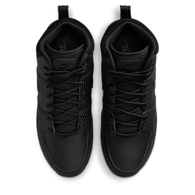 Shop 耐克Manoa皮革全黑登山靴 HF7095-001