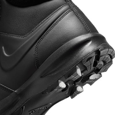 Cheap 耐克Manoa皮革全黑登山靴 HF7095-001