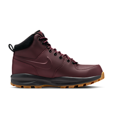 Shop Nike Manoa Leather Boots Burgundy Crush/Black/Dark Brown/Burgundy Crush HF7095-600