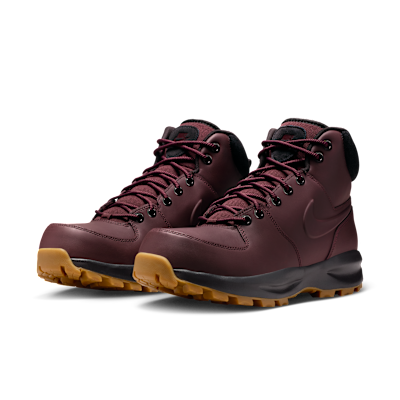 Details for Nike Manoa Leather Boots Burgundy Crush/Black/Dark Brown/Burgundy Crush HF7095-600