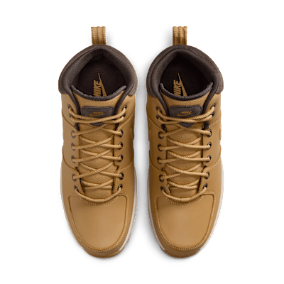 Shop ナイキ マノア レザー ブーツ ヘイスタック/ベルベットブラウン/バーチ HF7095-700