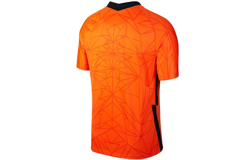 Lookbook 나이키 매치 트레이닝 저지 네덜란드 2021 홈 오렌지 축구 셔츠. CD0589-819