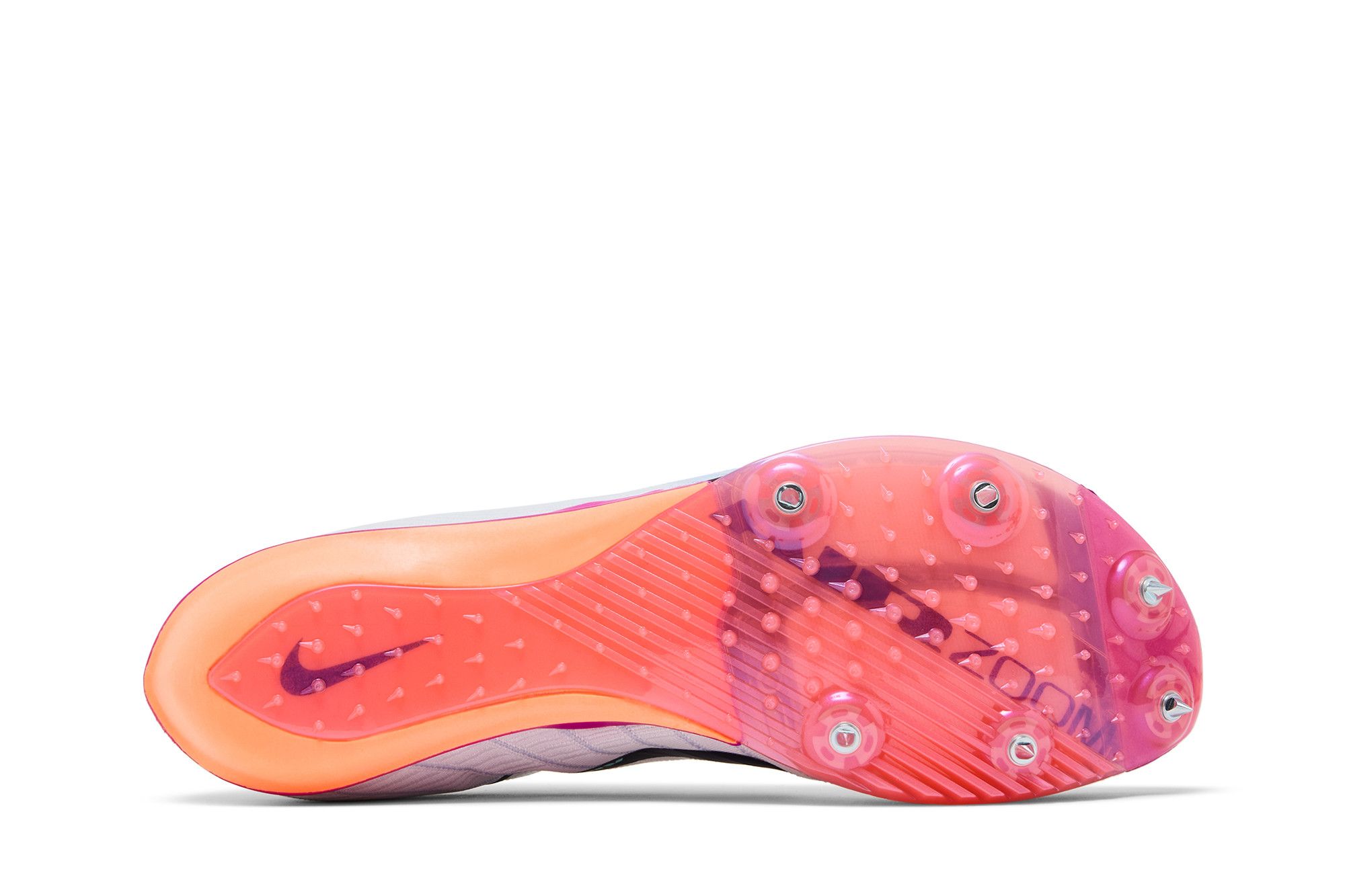 Shop Nike Maxfly 2 舒適耐用田徑釘鞋 白黑紅 FD8395-100