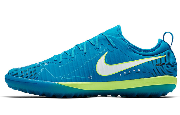 Nike Mercurial Finale 2 NJR TF Turf Soccer Shoes Blue/Green 921513-400