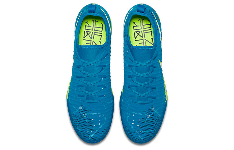 Shop Nike Mercurial Finale 2 NJR TF Fußballschuhe Blau/Grün Turf Herren. 921513-400