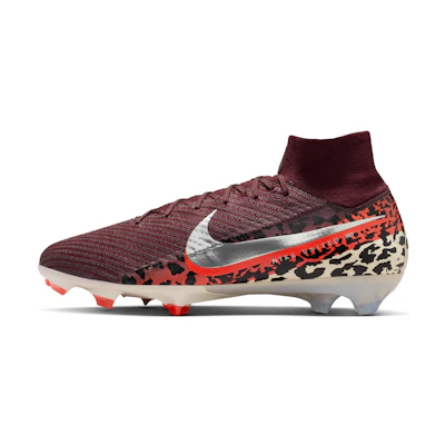 Nike United Mercurial Superfly 10 Elite FG High 'Burgundy Crush University Red Fossil Metallic Silver'