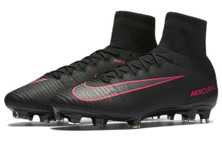 Lookbook 耐吉 Mercurial Superfly 5 FG 天然硬質草地 防滑耐磨 足球鞋 男款 黑紫色