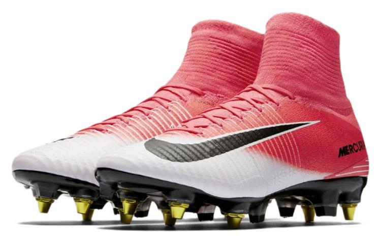 Lookbook 耐吉 Mercurial Superfly 5 刺客 11 Dynamic Fit SG-PRO 防堵 足球鞋 粉白色