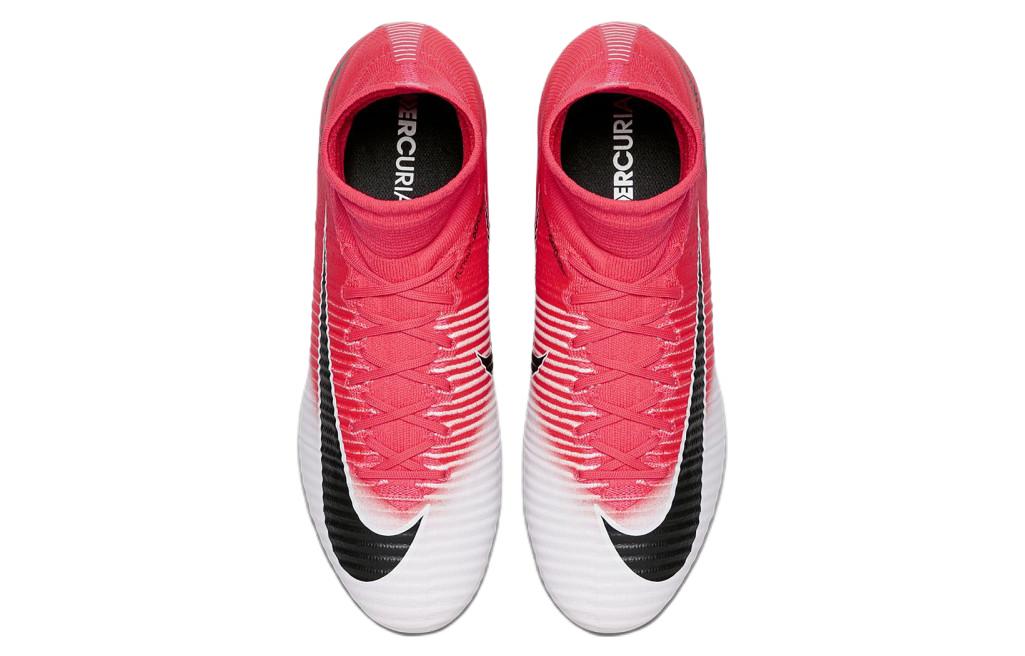 Shop 耐吉 Mercurial Superfly 5 刺客 11 Dynamic Fit SG-PRO 防堵 足球鞋 粉白色
