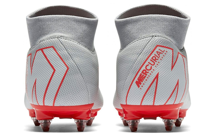 Purchase 耐吉 Superfly 6 Mercurial 12 Academy SG Pro 軟草地足球鞋 灰紅色
