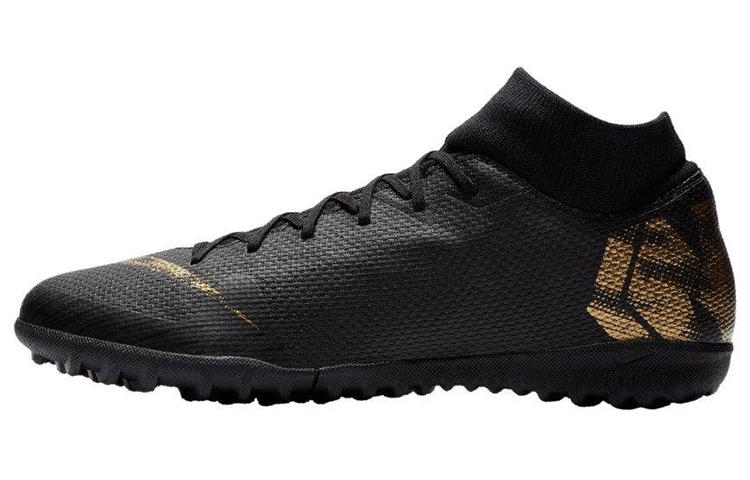 Nike Mercurial Superfly 6 Academy TF ' Black Metallic Gold' AH7370-077
