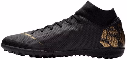 Nike Mercurial Superfly 6 Academy TF ' Black Metallic Gold' AH7370-077 Nike Mercurial Superfly 6 Academy TF ' Black Metallic Gold' AH7370-077