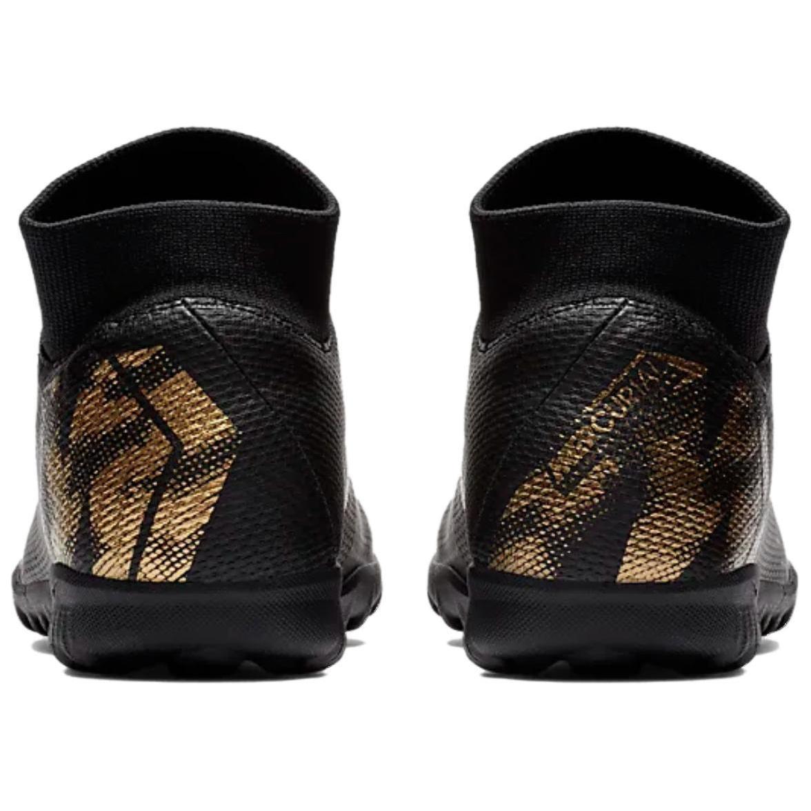 Shop 耐吉 Superfly 6 Mercurial 12 Academy TF 人造草地足球鞋 黑金色