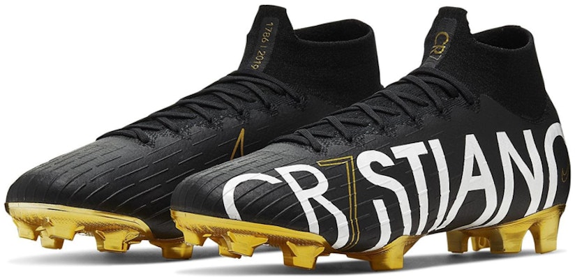 耐克Mercurial Superfly 6 Elite CR7 FG '黑金配色'足球鞋 CJ7902-007 Lookbook 耐克Mercurial Superfly 6 Elite CR7 FG '黑金配色'足球鞋 CJ7902-007