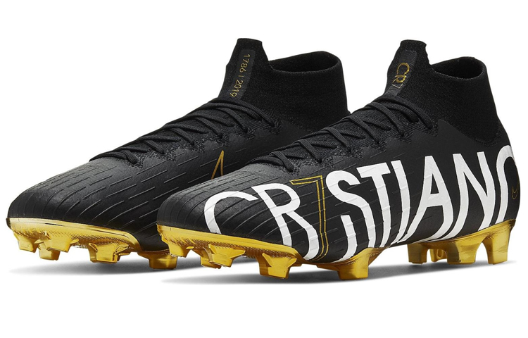 Shop 耐吉 Mercurial Superfly 6 刺客 12 Elite CR7 FG 黑金 C罗限量