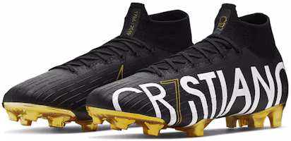 Shop 耐吉 Mercurial Superfly 6 刺客 12 Elite CR7 FG 黑金 C罗限量