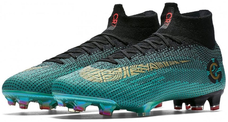 耐克Mercurial Superfly 6 Elite CR7 FG '绿黑金'足球鞋 AJ3547-390 Lookbook 耐克Mercurial Superfly 6 Elite CR7 FG '绿黑金'足球鞋 AJ3547-390