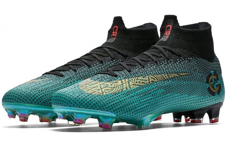 Shop 耐吉 Mercurial Superfly 6 Elite CR7 FG '綠黑金' AJ3547-390
