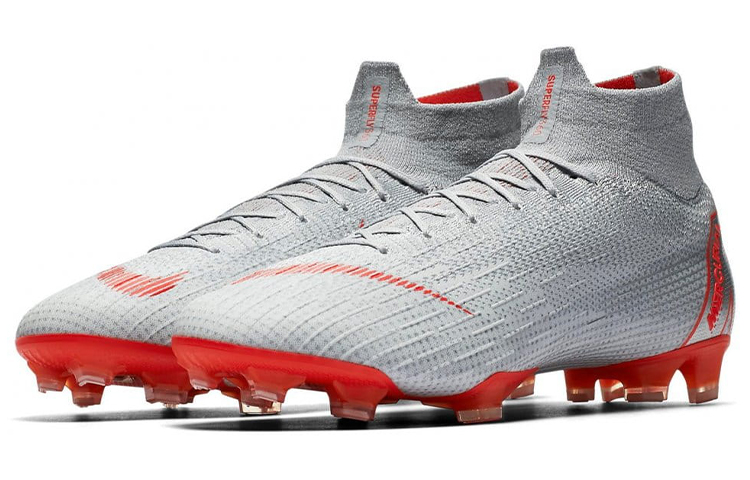 Lookbook 나이키 머큐리얼 슈퍼플라이 6 엘리트 FG '그레이 크림슨' AH7365-060