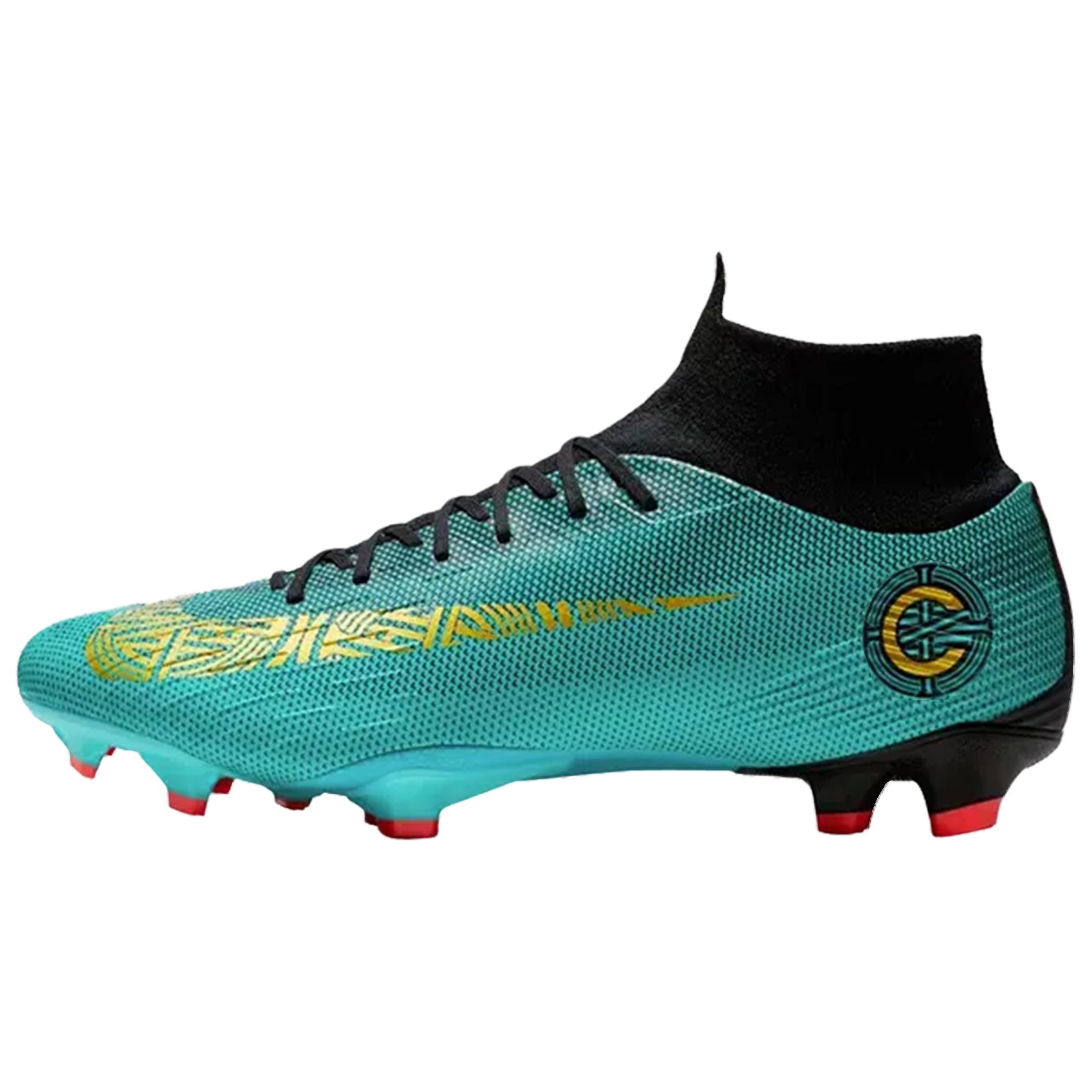 Nike Mercurial Superfly 6 FG Soccer Cleats Teal Comfortable Sports Shoes AJ3550-390