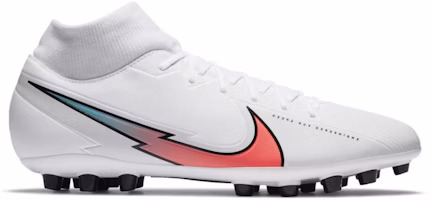 Nike Mercurial Superfly 7 Academy AG 'White Flash Crimson' BQ5424-163 Nike Mercurial Superfly 7 Academy AG 'White Flash Crimson' BQ5424-163
