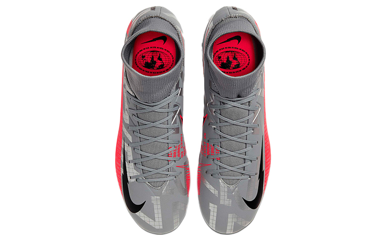 Lookbook Nike Mercurial Superfly 7 Academy HG 'Gris Metálico Rojo Bomber' AT7945-906