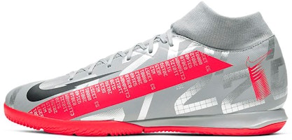 Nike Mercurial Superfly 7 Academy IC 'Metallic Grey Crimson' AT7975-906 Nike Mercurial Superfly 7 Academy IC 'Metallic Grey Crimson' AT7975-906