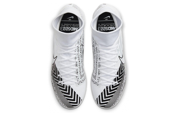Shop Nike Mercurial Superfly 7 刺客 13 Academy MDS IC 室內場地 足球鞋 男款 白黑色