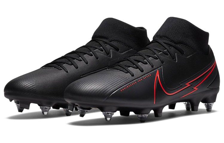 Lookbook Nike Mercurial Superfly 7 Academy SG-PRO Anti-Clog 'Hitam Merah' BQ9141-060