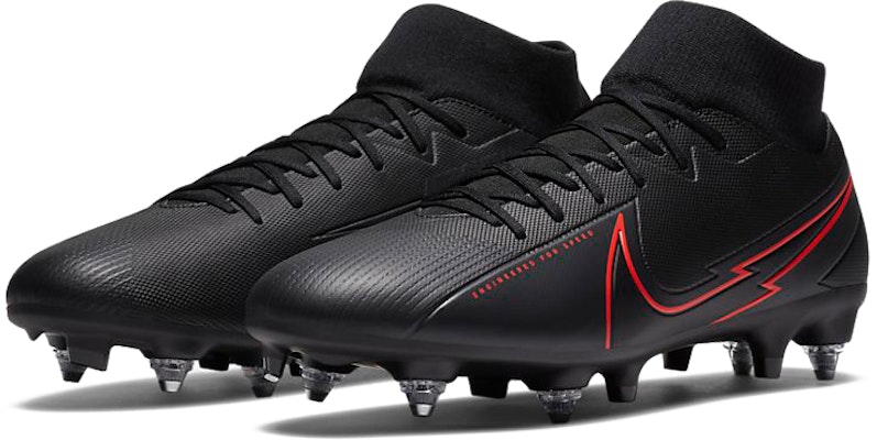 Nike Mercurial Superfly 7 刺客 13 學院 SG-PRO Anti-Clog Traction 黑紅 Lookbook Nike Mercurial Superfly 7 刺客 13 學院 SG-PRO Anti-Clog Traction 黑紅