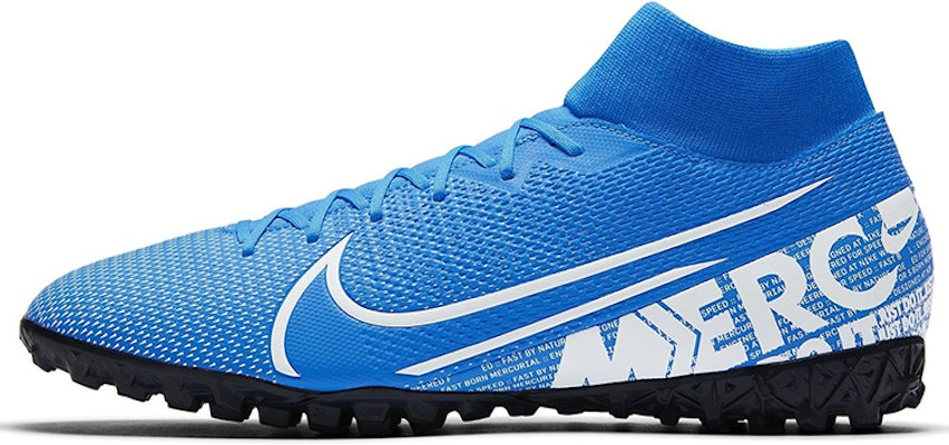 Nike Mercurial Superfly 7 刺客 13 學院版 TF 草地 足球鞋 男款 藍白色 Buy Nike Mercurial Superfly 7 刺客 13 學院版 TF 草地 足球鞋 男款 藍白色