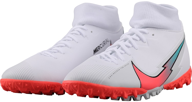 耐克刺客 Superfly 7 TF '白色深红翡翠'足球鞋 AT7978-163 Lookbook 耐克刺客 Superfly 7 TF '白色深红翡翠'足球鞋 AT7978-163