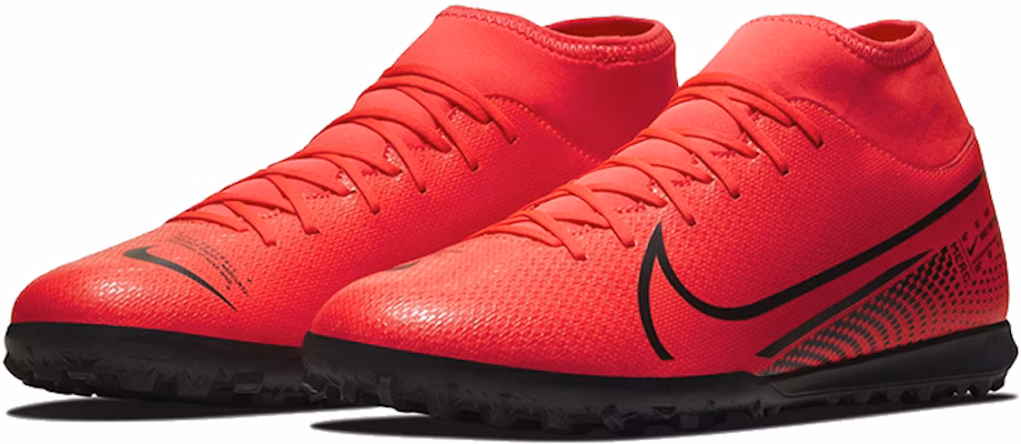 Nike Mercurial Superfly 7 Club TF Turf 'Red Black' AT7980-606 Lookbook Nike Mercurial Superfly 7 Club TF Turf 'Red Black' AT7980-606