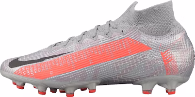Nike Mercurial Superfly 7 Elite AG Pro 'Metallic Grey Crimson' AT7892-906 Nike Mercurial Superfly 7 Elite AG Pro 'Metallic Grey Crimson' AT7892-906