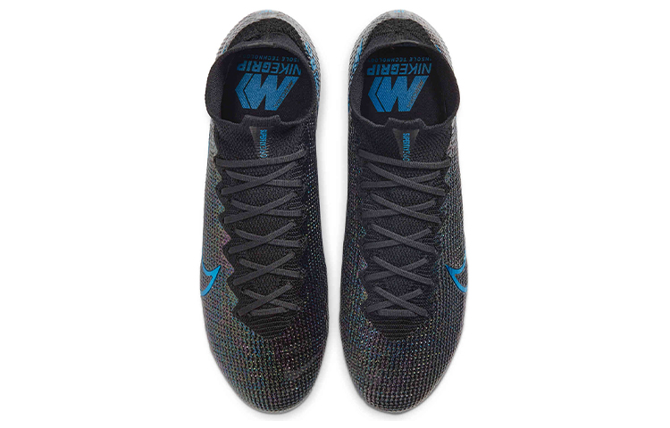 Shop 나이키 머큐리얼 슈퍼플라이 7 엘리트 FG '블랙 레이저 블루' AQ4174-049