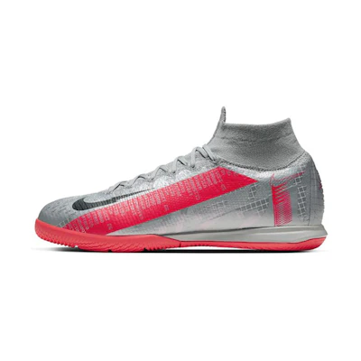 Nike Superfly 7 Elite IC Indoor Court 'Metallic Bomber Grey Particle Grey Laser Crimson'