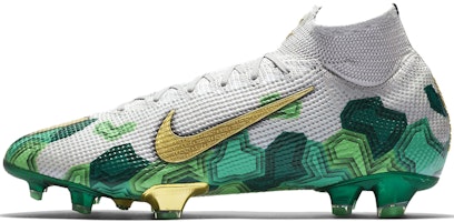 Nike Mercurial Superfly 7 Elite SE FG 'Grey Electro Green Gold' CT1099-093 Nike Mercurial Superfly 7 Elite SE FG 'Grey Electro Green Gold' CT1099-093