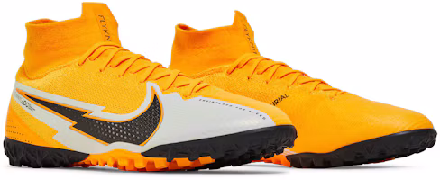 Cheap Nike Mercurial Superfly 7 刺客 13 Elite Turf “激光橙“ 減震防滑中筒足球鞋 橘黃 男女同款
