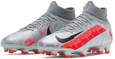 Nike Mercurial Superfly 7 Pro FG 'Kelabu Metalik Crimson' AT5382-906 Lookbook Nike Mercurial Superfly 7 Pro FG 'Kelabu Metalik Crimson' AT5382-906