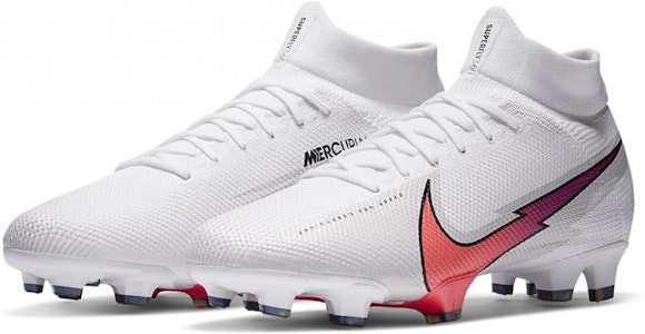 Nike Mercurial Superfly 7 Pro FG 'Blanco Flash Carmesí' AT5382-163 Lookbook Nike Mercurial Superfly 7 Pro FG 'Blanco Flash Carmesí' AT5382-163